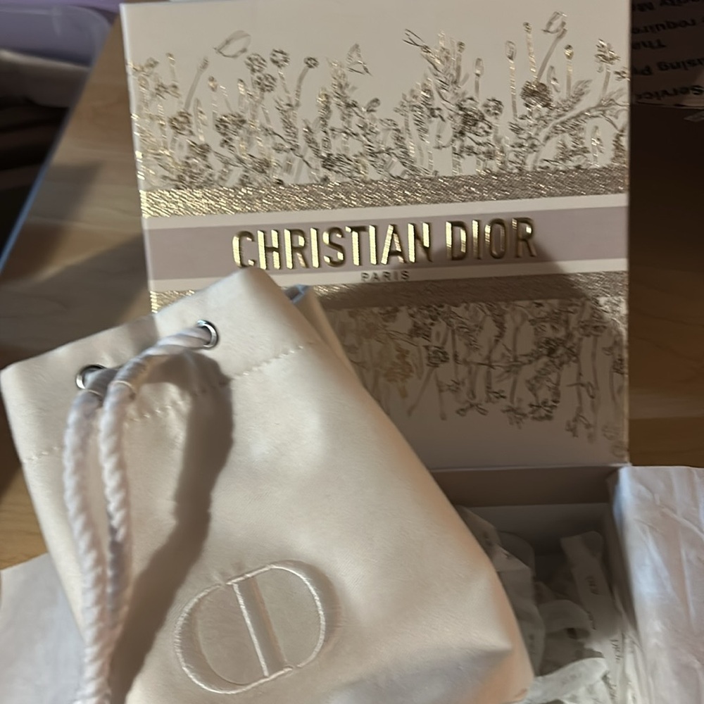 CHRISTIAN DIOR TROUSSE POUCH LIMITED EDITION BOX MAKEUP BAG NEW IN BOX